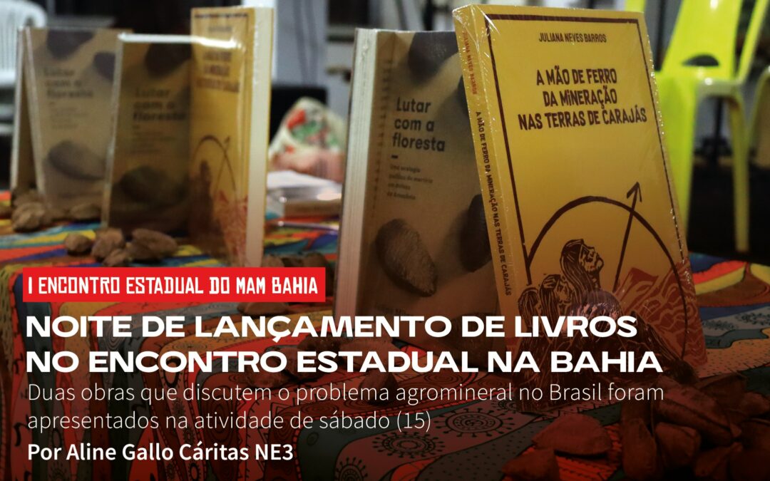 Noite de lançamento de livros no encontro estadual na Bahia