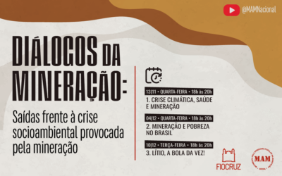 II Diálogos da Mineração: debates sobre a crise socioambiental, impactos da mineração na saúde e os desafios frente ao modelo mineral brasileiro